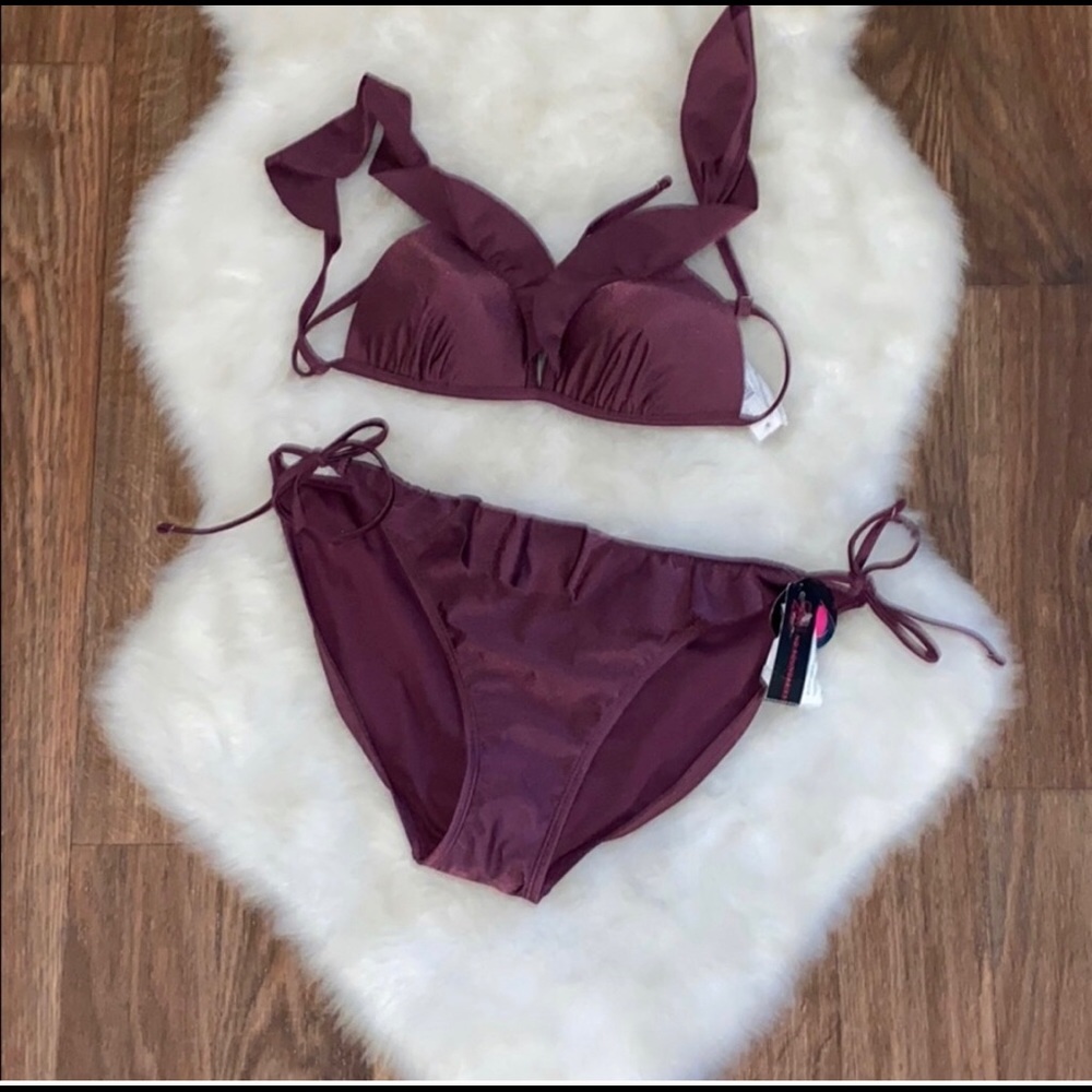 Purple shine bathing suit